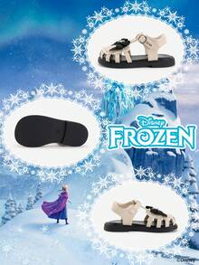 Disney Frozen Authorized Collaboration 1 Pair Children's Princess Sandals,  Princess Sandals, Anna Princess Sandals, Arendelle Princess Sandals, Suitable For Daily, Festival, Sports, Outdoor Wear, Comfortable, Non-Slip, Breathable - Beige - View 4