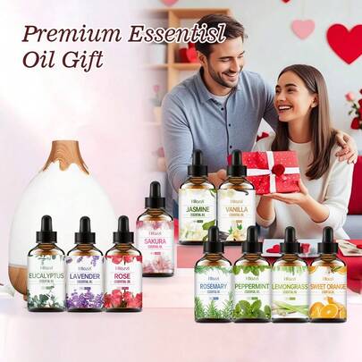 Hllozzi 1 Bottle Essential Oil, Suitable For Aroma Diffuser, Aroma Humidifier, Car Aroma Diffuser