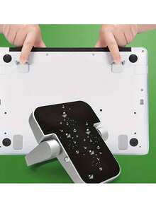 2个装铝合金笔记本电脑支架，隐形支架，迷你通用增高悬挂式散热平板电脑支架 - 彩色 - 查看 5