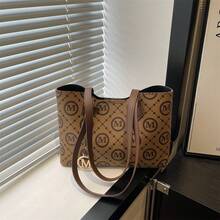 Bolso de hombro de alta gama y gran capacidad, modelo 2026 nuevo, bolso moderno de lujo y ligero para uso diario de mujeres - Marrón - Ver 13