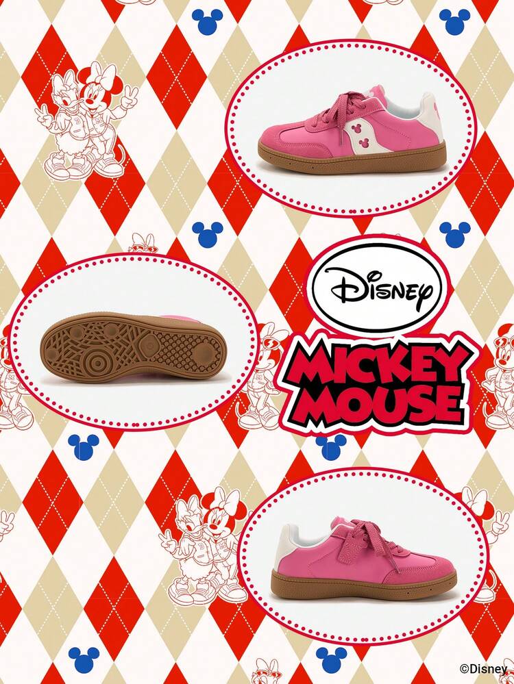 Disney 1 Pair Kids' Sneakers, Suitable For Daily Wear, Festivals, Sports, Outdoor, Comfortable, Non-Slip, Durable, Breathable (Boys' Sports Shoes, Boys' Skate Shoes, Kids' Sports Shoes, Girls' Sports Shoes, Girls' Skate Shoes) - Hot Pink - View 4
