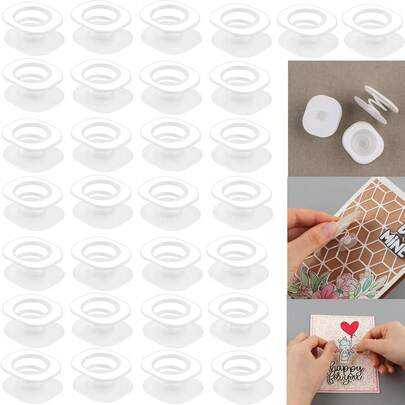 30개 자체 접착 미니 흔들 스프링 세트, 인터랙티브 카드, DIY 공예 프로젝트, 사진 앨범 장식에 생생한 움직임을 더하세요