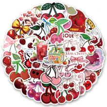 61张樱桃图案贴纸，美观实用，可用于剪贴簿、日记本、笔记本电脑、保险杠、滑板、水瓶、电脑、手机、贺卡、相册、家具等装饰。 - 彩色 - 查看 2