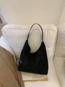 Elegant And Sophisticated Large-Capacity Shoulder Bag. 2026 New Model. Luxury Light-Weight Women's Retro-Style Bag. - Black - View 7