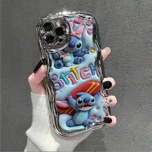 This Brand-New Disney Lilo & Stitch Phone Case Features A Cute And Playful Expression, A Simple And Stylish Appearance, And A Smooth Feel.Made Of Cute And Eye-Catching TPU Material With A 2D Wave Texture, It Includes Camera Protection, Cute Phone Case,Iphone17 Pro Max Case,Polka Dot,Travel Must Haves.Making It An Ideal Choice For Girls. Compatible With IPhone17/16/15/14/13/...12 Mini Pro Max Pro Plus XRXS. It's The Perfect Gift For Friends And Family. Stylish Phone Case, Fun Expression Design, Lightweight And Durable. Cute Phone Case,Iphone17 Pro Max Case,Polka Dot,Travel Must Haves. - Silver - View 1