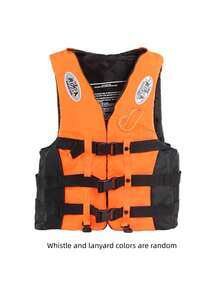 1pc Professional Heavy Duty Cross-Riding Life Jacket, High Buoyancy, Suitable For Adults Swimming, Fishing, Boating, Flood Prevention, Portable Youth Survival Vest, Beach Essential, Beach Accessory, Pool Float - Multicolor - View 18