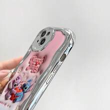 This Brand-New Disney Lilo & Stitch Phone Case Features A Cute And Playful Expression, A Simple And Stylish Appearance, And A Smooth Feel.Made Of Cute And Eye-Catching TPU Material With A 2D Wave Texture, It Includes Camera Protection, Cute Phone Case,Iphone17 Pro Max Case,Polka Dot,Travel Must Haves.Making It An Ideal Choice For Girls. Compatible With IPhone17/16/15/14/13/...12 Mini Pro Max Pro Plus XRXS. It's The Perfect Gift For Friends And Family. Stylish Phone Case, Fun Expression Design, Lightweight And Durable. Cute Phone Case,Iphone17 Pro Max Case,Polka Dot,Travel Must Haves. - Silver - View 5