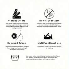 1pc Gothic Raven & Moonlight Pattern Mouse Pad | Material: Non-Slip Rubber | Pattern: Purple Flowers & Black Branches | Suitable For Office & Gaming | Charming Desktop Decor | Ideal Gift For Birthday Or Christmas - Crow - View 10