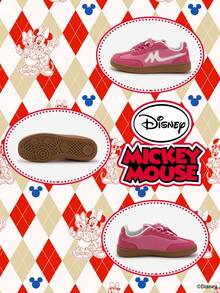 Disney 1 Pair Kids' Sneakers, Suitable For Daily Wear, Festivals, Sports, Outdoor Activities, Comfortable, Non-Slip, Durable, Breathable (Boys' Sneakers, Boys' Skate Shoes, Kids' Sports Shoes, Girls' Sneakers, Girls' Skate Shoes) - Hot Pink - View 4