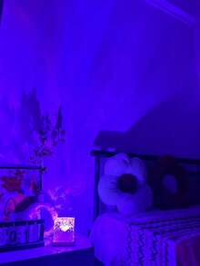 1pc Water Wave Northern Lights Atmosphere Lamp, 16 Color Changing, Touch & Remote Control, Create Romantic & Cozy Ambiance, USB Powered, Wave Surface Nightlight Projector, Valentine's Day Decor, Bedroom Decor, Perfect Gift - Multicolor - View 5