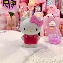 SANRIO （已授权）- 多功能收纳卡通创意简约桌面笔筒，化妆刷收纳管，桌面摆件，精美节日礼物笔筒，大容量办公桌整理刷DIY收纳管，塑料材质，小巧设计 - 彩色 - 查看 13