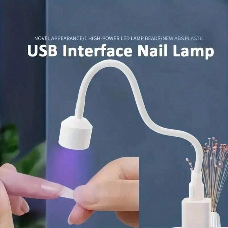 Mini Nail Drying Machine - UV LED Nail Lamp - Foldable Solidification Desk Lamp - Suitable For Quick-Drying Nail Gel Machine - Nail Care - Multicolor - View 1