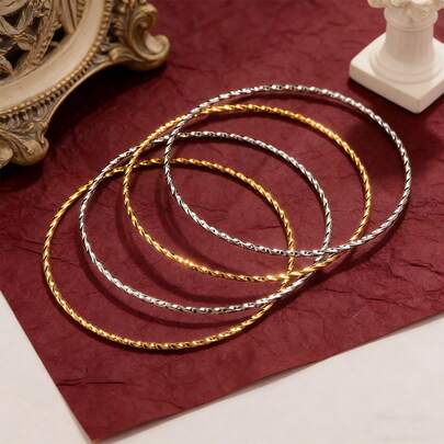 10pcs Stainless Steel Fashion Statement Oversized Hoop Earrings Ear Cuffs DIY Earring Jewelry Making Accessories Suitable For Women