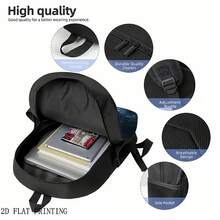 1 Pack Inspirational Frozen Text Style "I Need 6 Days Now" Cool Style Unique Design Teen School Bag |   Durable, Cute And Adorable, Lightweight, Zipper Closure, Adjustable Shoulder Strap, Hand Washable, Suitable For Teenagers - Nhiều màu - Xem 4