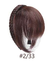 8 Inch Bangs Headband Wig, Integrated Braided Wig With Headband, Women Headband, Braided Headband, Bangs Wig - Multicolor - View 11