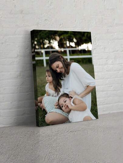 1pc Customized Canvas Wall Art, Personalized Frameless Poster, Cozy Indoor Framed Canvas Painting, Suitable For Valentine's Day, Wedding Anniversary, Mother's Day, Father's Day, Personalized Commemorative Gift, Room Decor, Valentine's Day Gift, Canvas Painting, Gift For Her, Customized Frame, Home Decor, Customized Poster, Living Room Decor, Wall Decor