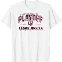 Texas A&M Aggies College Football Playoff CFP 2025-26 White T-Shirt - trắng - Xem 1