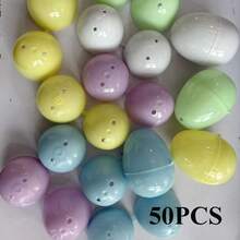 20个/50个/100个/36个/72个/108个装可填充复活节彩蛋，彩色复活节彩蛋，塑料彩蛋，空复活节彩蛋，塑料复活节彩蛋，可填充，复活节彩蛋，生日复活节彩蛋 - 多色 - 查看 23