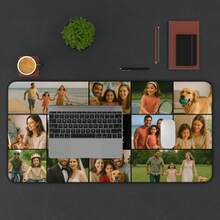 1PC Personalized Photo Large Mouse Pad With Stitched Edges, Custom Rectangle Mousepad Gift For Friend Girlfriend Boyfriend, Perfect Boy Gift For Birthday, Anniversary, Valentine's Day, 2026 Back-To-School Season - 23.6" X 13.8" - default - View 5