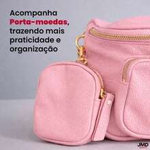 Compact Women's Handbag With Elegant Design And Smart Organization. - Rosa Claro - View 5