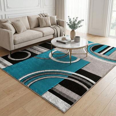 سجادة على طراز بوهيمي، ديكور منزلي حديث، تصميم هندسي، سجادة مستوحاة من الفن التجريدي شبيهة بالصوف، سجادة على الطراز البوهيمي والفارسي، ناعمة منخفضة الكثافة. مناسبة لغرفة المعيشة والنوم والحمام والممر والمدخل والحديقة والمساحات الخارجية. مناسبة لديكور المنزل في المناسبات أو طوال العام. سهلة العناية - قابلة للغسيل في الغسالة والغسل بالماء. سجادة فارسية قديمة قابلة للغسيل. سجادة لغرفة المعيشة. سجادة فارسية قديمة قابلة للغسيل.