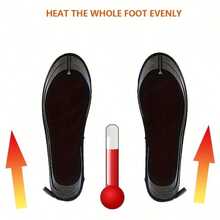 1 Pair Washable EVA Electric Heated Insoles, USB Powered, ≤36V Working Voltage, No Battery Needed, Suitable For Foot Warming, Comfortable Trimming - Multicolor - View 5
