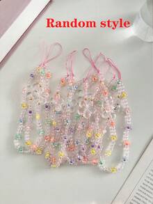 可爱花卉元素时尚手机壳挂绳夏季新款苹果碎花链彩绘扭边时尚可爱手机壳兼容 15/防震新款 14/12 Pro Max/13 Pro Max/14 Pro Max/扭边彩绘防震创意手机壳适用于XR/7/8/ 15 Pro Max/13/14/11/P12防震XS软壳手机壳防水防摔防刮春季礼物 - 彩色 - 查看 9