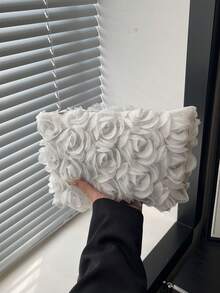 Large-Capacity Minimalist Style Versatile Luxury Women's Bag, 2026 New Model, High-End Handbag For Ladies - White - View 4