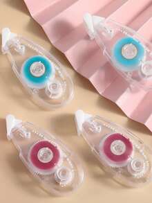 1卷大容量点状双面胶带，8米*8.4毫米，适用于DIY剪贴簿、学校和办公用品卷带 - 多色 - 查看 7