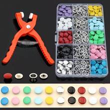 Heavy Duty Stainless Steel Garment Snap Button Pliers, Suitable For Adding Snap Buttons To Clothes, Pressable Snap Maker For Sewing-Free Clothing, Handcraft Clothes, Bedsheets, Shoes Snap Button Installation Tool - Multicolor - View 2