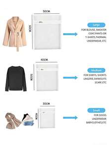 Túi giặt lưới mịn 3 kim 5 đường, nhiều kích cỡ, túi lưới giặt chuyên dụng cho máy giặt, túi lưới dày mịn chuyên dụng cho đồ lót, thân túi màu trắng với khóa kéo vàng, tinh tế, chuyên dùng để đựng áo mùa xuân/hè, túi giặt bảo vệ quần áo và đồ lót, túi giặt đơn giản màu trơn với lớp lót mềm mại ấm áp, vải lưới dày dặn giúp ngăn ngừa vết bẩn hiệu quả, tươi mới và đa năng, vật dụng thiết yếu trong gia đình, cũng có thể được sử dụng như túi đựng mỹ phẩm và túi giặt, vật dụng cần thiết cho du lịch, món quà lý tưởng cho các dịp lễ (sử dụng kép cho gia đình và du lịch). - Nhiều màu - Xem 7