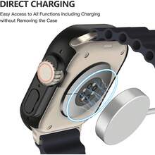 2pcs (Black + Transparent) Tempered Glass Protective Case Compatible With Apple Watch Series 11/9/8/7/6/5/4/3/2/1/Ultra1/2, Made Of Durable Material, Shock-Resistant, Full Protection, Ultra-Thin Design, Easy To Wear, High Transparency, Anti-Fingerprint, Scratch-Resistant. - 2 Pieces (black + Transparent) - View 6