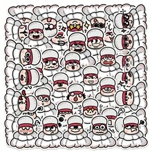 40pcs Cartoon Badminton Stickers Chic Aesthetic For Journal, Phone Case, Tablet, Water Bottle, Desk, Luggage, Waterproof Decals - Multicolor - View 9