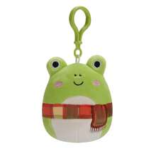 Squishmallows 3.5inch Clip On Geraldine The Scottish Fold Cat,Pink, Bird Squad Plush Animal ,Onel The Eel Clip,Clip-On Toy - Theotto Cthulhu, Clip-On Wendy The Frog (With Scarf),Clip-On Xam The Official Kellytoy Collectible - Multicolor - View 14