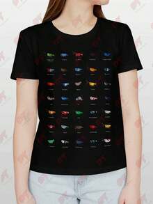 Shrimp Species V2 Cute Aquarium Cherry Sakura T-Shirt - Black - View 1