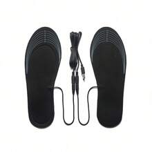 1 Pair Washable EVA Electric Heated Insoles, USB Powered, ≤36V Working Voltage, No Battery Needed, Suitable For Foot Warming, Comfortable Trimming - Multicolor - View 11