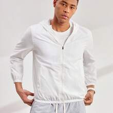 Driftmere 男士长袖拉链连帽户外防风夹克（不含T恤），秋季款 - 白色 - 查看 9