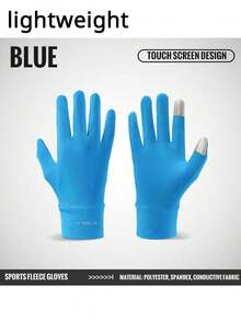 1 paire de gants fins en polaire WRELS avec écran tactile, élastiques et chauds pour hommes et femmes. Gants coupe-vent pour le cyclisme, la randonnée, le camping et les sports d'extérieur en automne/hiver - Multicolore - Voir 13
