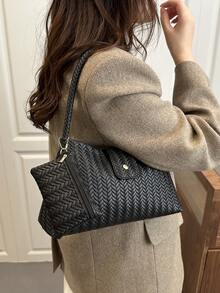 Exquisite, Elegant, Fashionable, Versatile, Luxurious Women's Bag In 2026 New Style, With Small Bag, Shoulder Bag, High-End Style. - Black - View 7