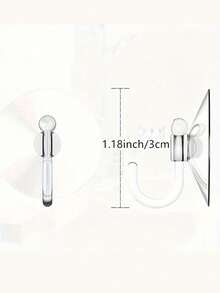 20pcs (3cm) Transparent Plastic Suction Cup Hooks - Firmly Adheres, Waterproof - Suitable For Windows, Glass, Shower Rooms, Bathroom And Kitchen Walls - Great For Daily Use, Holidays, Parties And Carnival Decorations - White - View 10