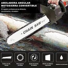 Esmeriladora Angular Herramienta Eléctrica para Metal y Piedra2500 W Con Motosierras + Taladro 3 En 1 Naranja - Tipo de Enchufe A USA (110-127V) - Ver 7