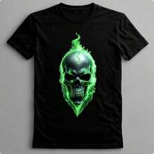 Suffix Skull T-Shirt Premium Shirt 100% Cotton Promotional Price Men's Women's Casual T-Shirt Streetwear - Black-Est 04 - 查看 6