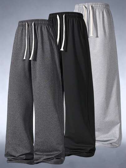 1PC-Quần Jogger nam phong cách đường phố 2026 - Quần ống rộng thoải mái có túi, cạp chun co giãn, thích hợp cho việc đi lại trong thành phố và mặc hàng ngày vào mùa xuân.