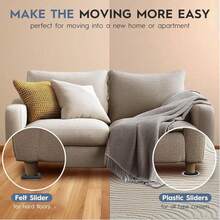 Palanca, elevador doméstico, soporte de base para lavadora, combinación de mudanza con herramientas de mudanza - A - Ver 5