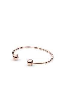 Pulsera rigida abierta Pandora Pandora, chapado en oro rosado - Oro rosa - Ver 1