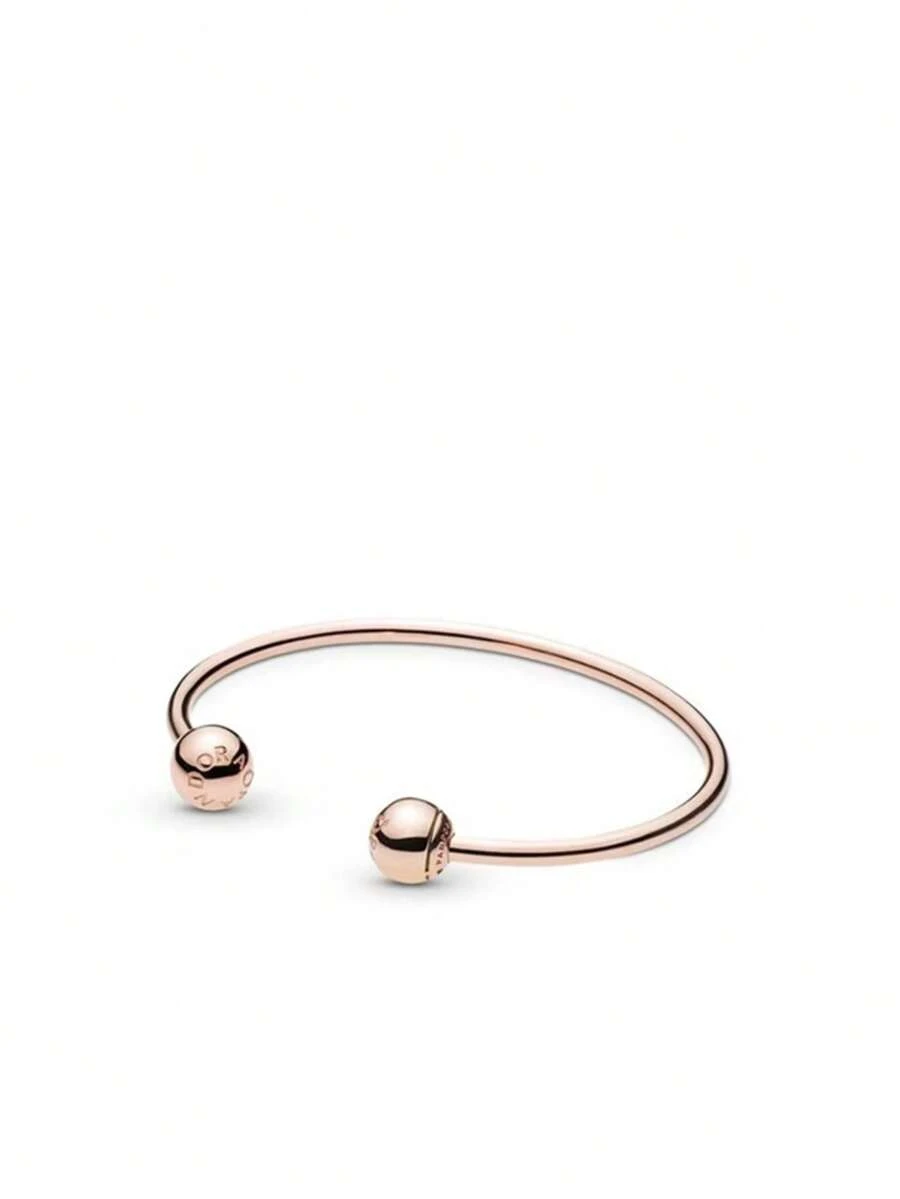 Pulsera rigida abierta Pandora Pandora, chapado en oro rosado - Oro rosa - Ver 1