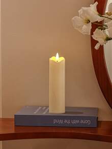 Realistic Flame LED Electronic Candle Set, Warm Light Wave Rim, Birthday Gift, Holiday Atmosphere Decor Light, Luxury Home Soft Furnishing Decoration Light - Multicolor - View 4