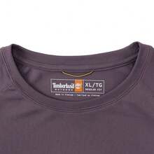 Timberland Men's AF INSTANT COOLNESS SHORT SLEEVE T-SHIRT, Knit Crew Neck Short Sleeve - Purple - View 3