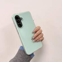 Luxury Candy 2合1 磨砂硬殼手機保護殼，相容 S26 Ultra S25 Ultra A57 A37 A56 A55 A54 A53 A35 A17 A07 A27 A36 A26 A16 S25 FE - 青色 - 查看 6