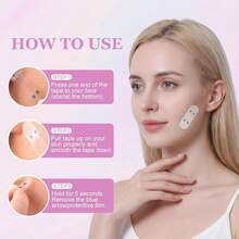 120Pcs Invisible Face Stickers V Shape Neck Eye Double Chin Lift Tapes Patch For Ladies Christmas Holiday Gifts - Multicolor - View 9